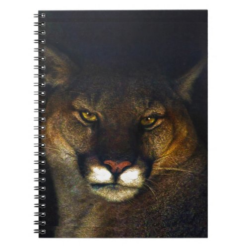 Big Cat Cougar Mountain Lion Art Design Notebook