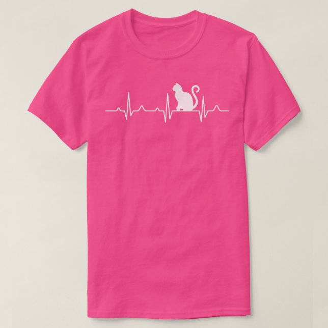 Big Cat Heartbeat Crazy Lady Love Rescue Ladies  T-Shirt (Design Front)