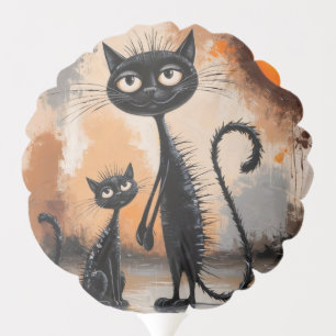 Big Cat Little Cat Halloween Balloon