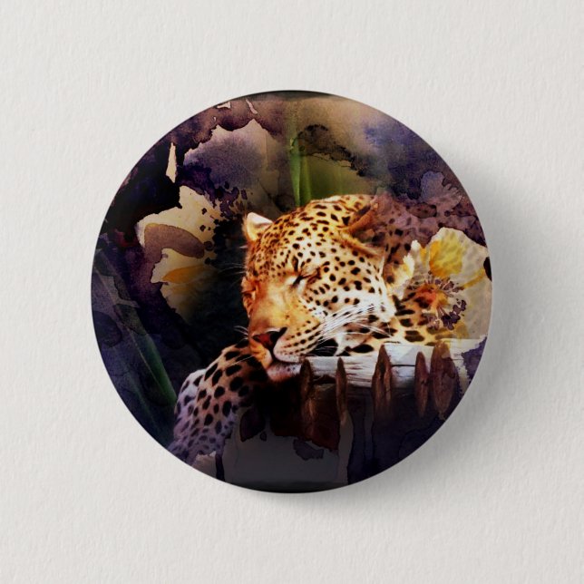 Big Cat Pinback Button (Front)