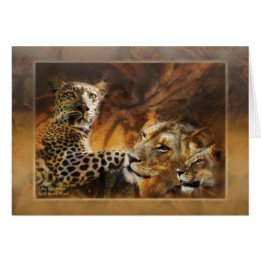 Big cat predator cards (Front Horizontal)