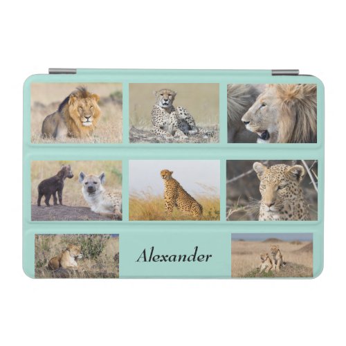 Big Cats Africa photos mint with name tag iPad Mini Cover