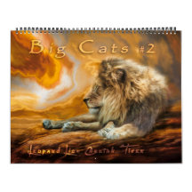 BIG CATS ART #2 The Wild Ones Calendar