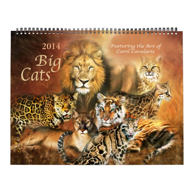 Big Cats Art Calendar 2014 (Cover)