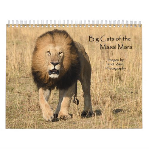Big Cats of the Masai Mara Kenya Calendar