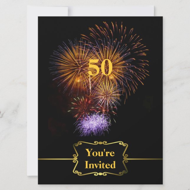 Big Celebration Birthday Invitation (Front)