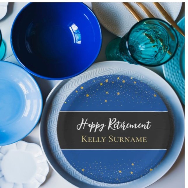 Big Celebration! Happy retirement party Paper Plates (Creator Uploaded)