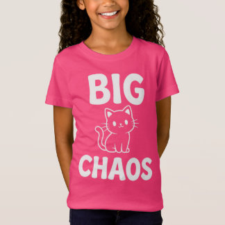 Big Chaos Cat | Cute Black Cat | Funny Cat Lover T-Shirt