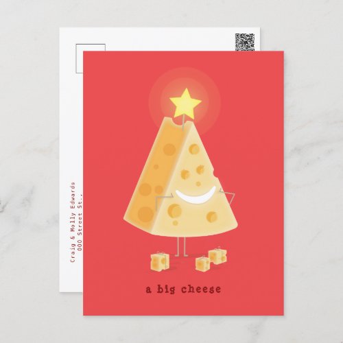 Big Cheese Christmas Postcard