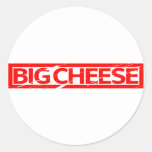 Big Cheese Stamp Classic Round Sticker