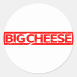 Big Cheese Stamp Classic Round Sticker