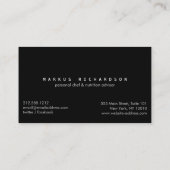 Big Chef Knife Logo for Personal Chef, Catering Business Card (Back)
