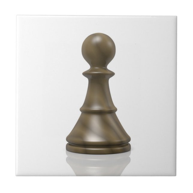 Big Chess pawn Ceramic Tile (Front)