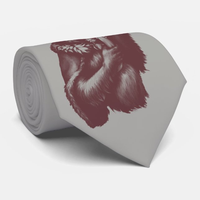 Big Chimpin' (Monochrome) Tie (Rolled)