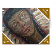 Big Christmas Card: Native American Indian (Front Horizontal)