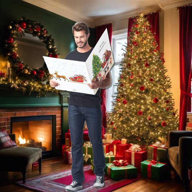 BIG Christmas Card Santa Claus & Elves To Grandma (Creator Uploaded)