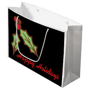 Big Christmas Holly Gift Bag