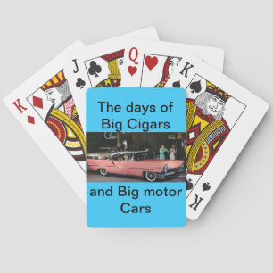 Big Cigars and Motor Cars Playing Cards