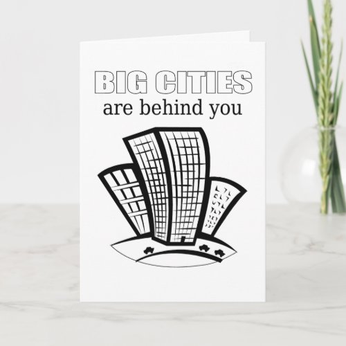 Big city congrats card