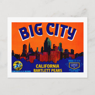 Big City Pears Postcard