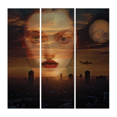 Big city realm Triptych