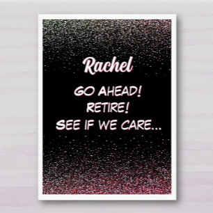 Big! Co-worker Personalized Retirement Card