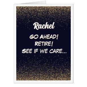 Big! Co-worker Personalized Retirement Card