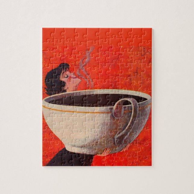 big coffee drinker jigsaw puzzle (Vertical)