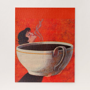 big coffee drinker jigsaw puzzle