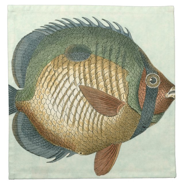 Big Colorful Fish Cloth Napkin (Front)