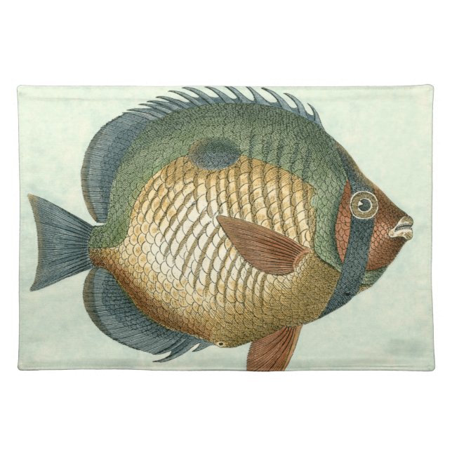 Big Colorful Fish Cloth Placemat (Front)