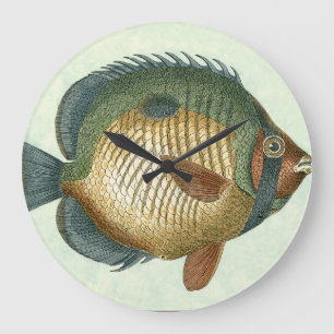 Big Colorful Fish Large Clock