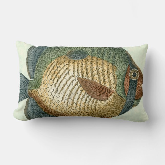 Big Colorful Fish Lumbar Pillow (Front)