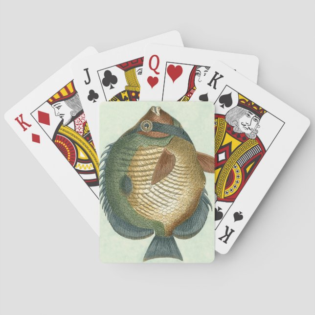 Big Colorful Fish Poker Cards (Back)