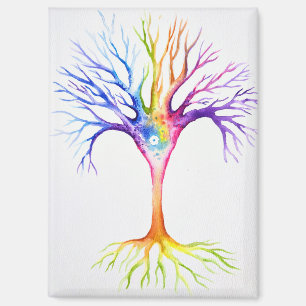 Big colorful neuronal tree magnet