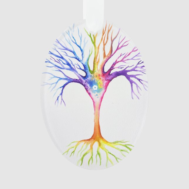 Big colorful neuronal tree ornament (Front)