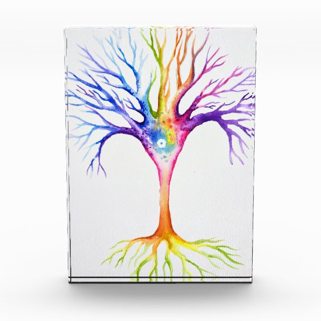 Big colorful neuronal tree photo block (Front)