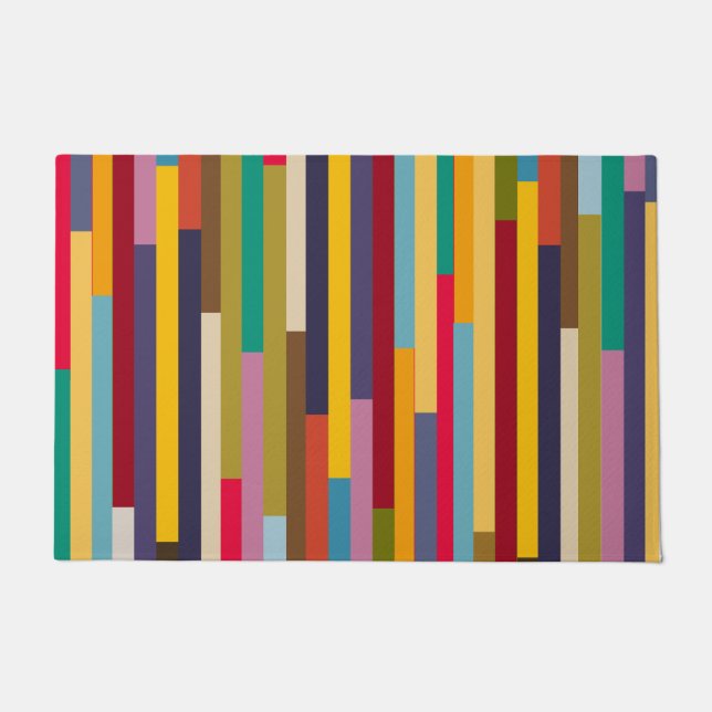 Big Colorful Stripes  Doormat (Front)
