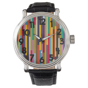 Big Colorful Stripes Watch
