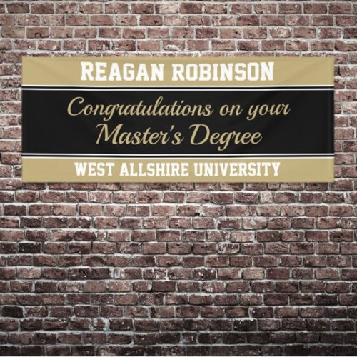 Big Congrats Large Masters degree banner
