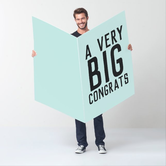 BIG CONGRATULATIONS HUGE CUSTOM GREETING CARD (In Situ)