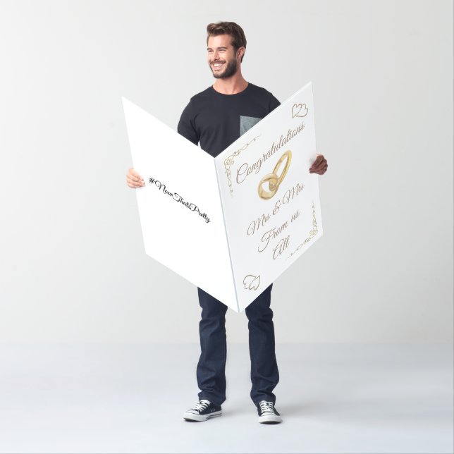 Big congratulations mrs & mrs from us all card (In Situ)