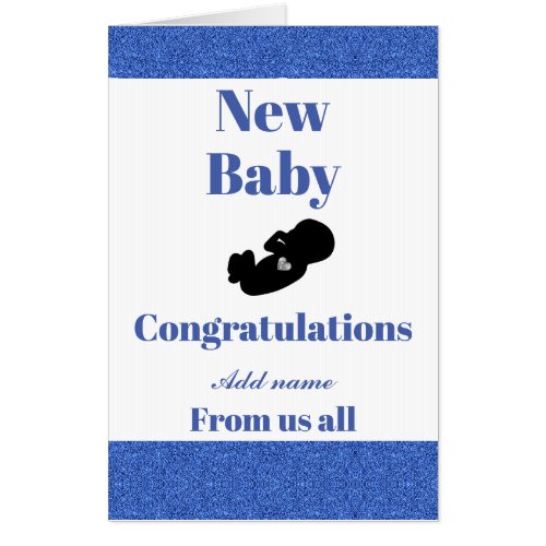 Big congratulations new baby from us all card