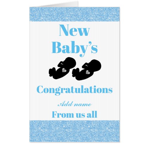 Big congratulations new babys from us all card