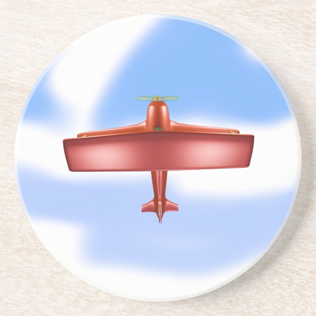 Big Cool Adventurous Flying Sandstone Coaster (Front)