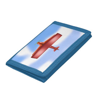 Big Cool Flying Red Bi-Plane Photo Wallet