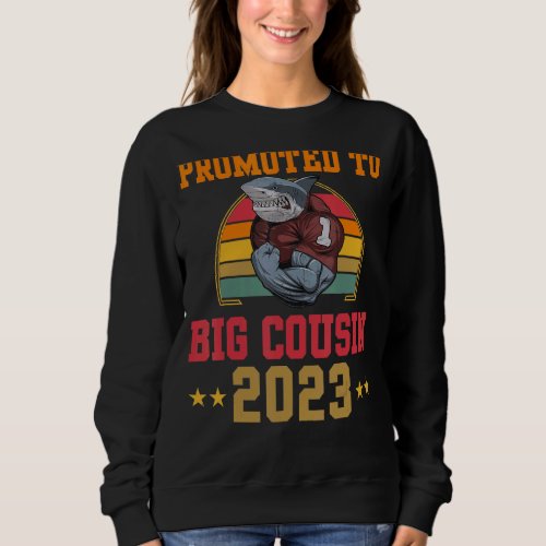 Big Cousin 2023 Promoted to Cousin 2023 Baby Annou Sweatshirt