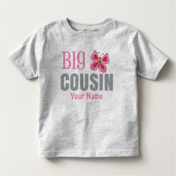 Big Cousin Butterfly Personalized T-shirt by mybabytee at Zazzle