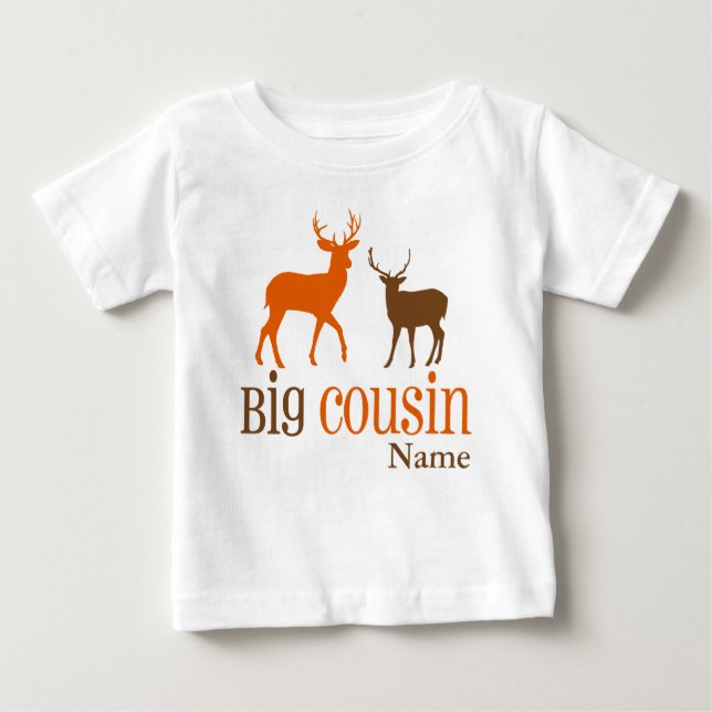 Big Cousin Deer Personalized T-shirt (Front)
