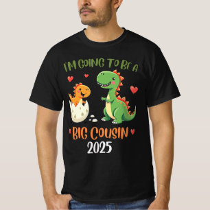 Big Cousin Dinosaur Im Going To Be Cousin Baby Rex T-Shirt